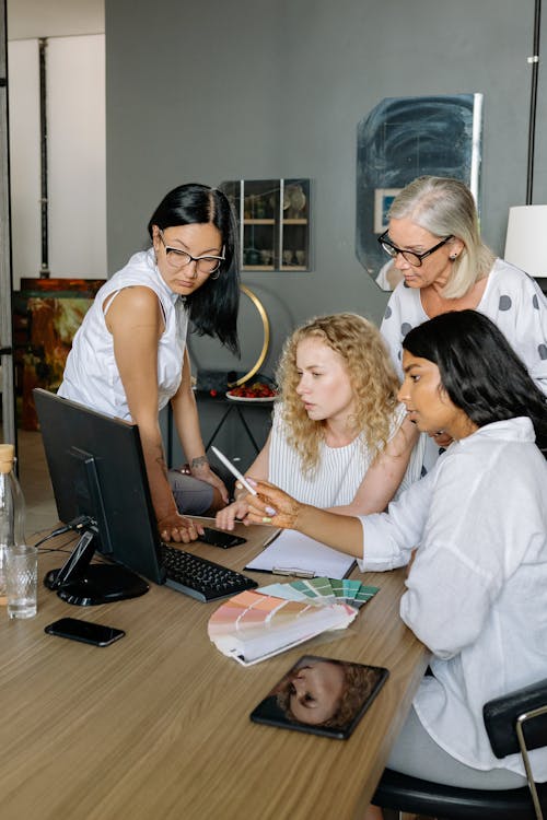 Women Looking at the Screen of a Computer