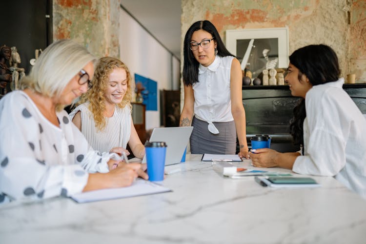 Employees Having A Meeting