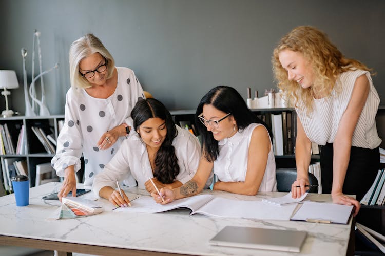 Women Writing Their Plans 