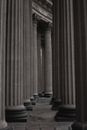 White and Brown Concrete Pillars