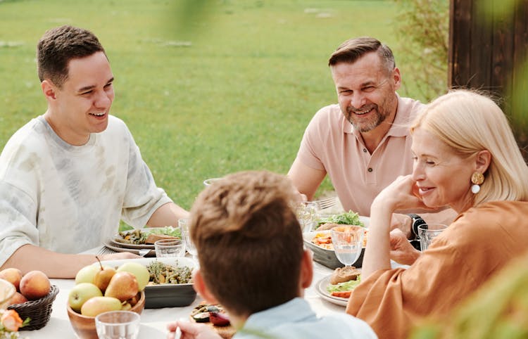 Family Having Dinner Together