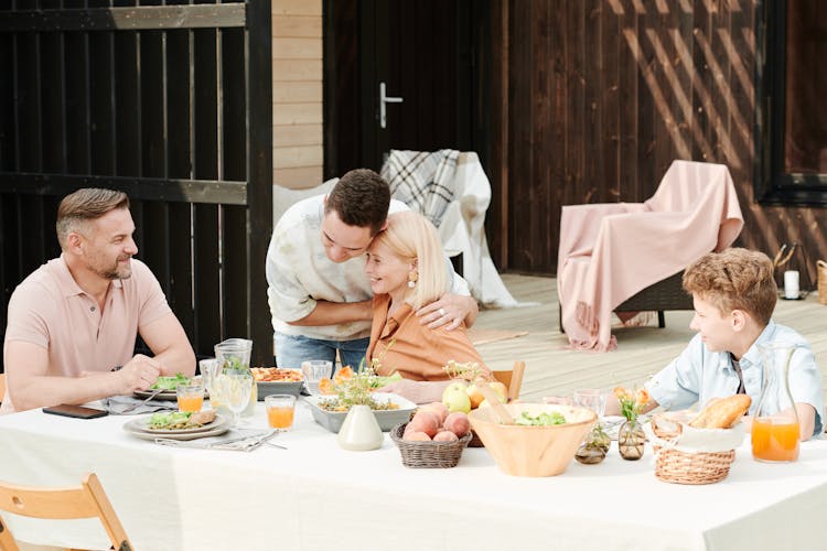 Family Having Lunch Together 