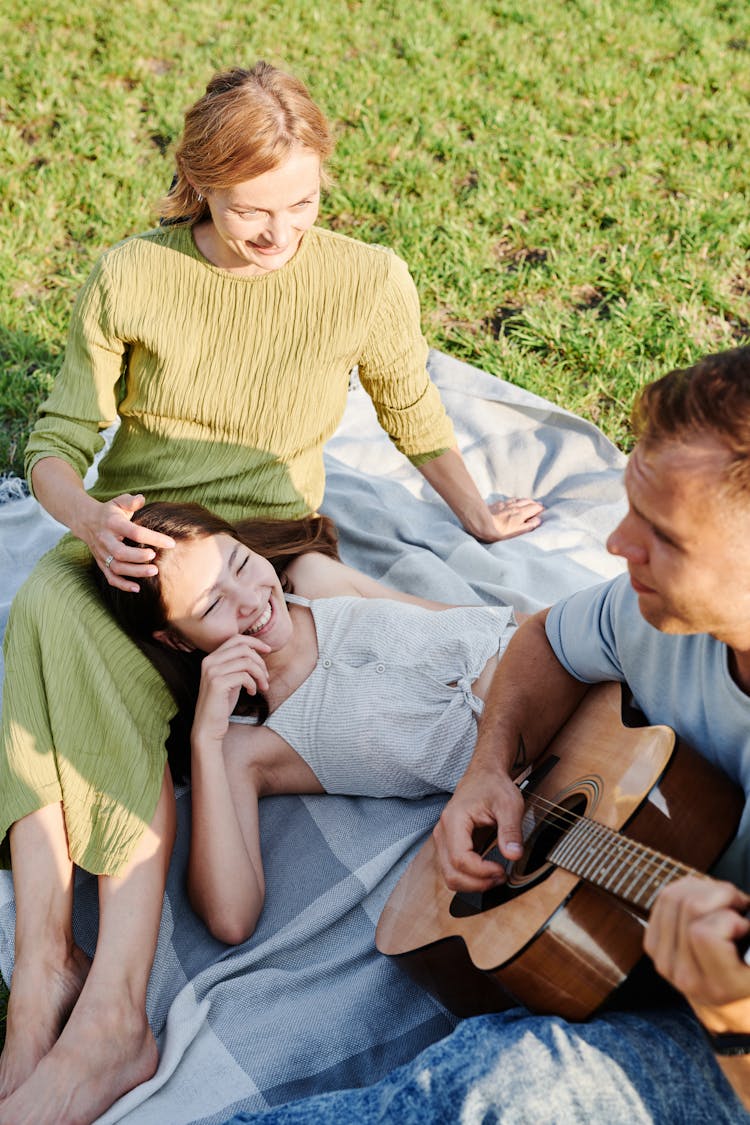 A Family Doing Picnic Together 