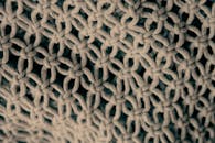 Close-Up Shot of a Knitted Textile