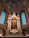 White and Gold Cathedral Interior