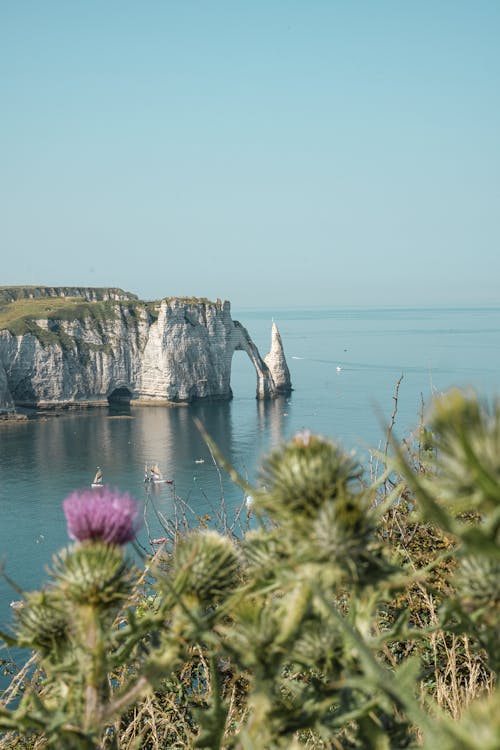 A Cliff Coast Under Blue Sky