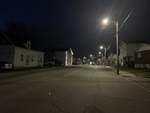 Free stock photo of alone, asphalt road, at night