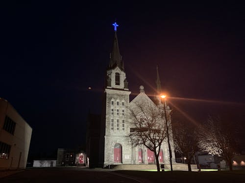 Free stock photo of at night, catholic, catholicism