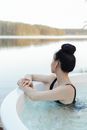 Person Relaxing in a Jacuzzi