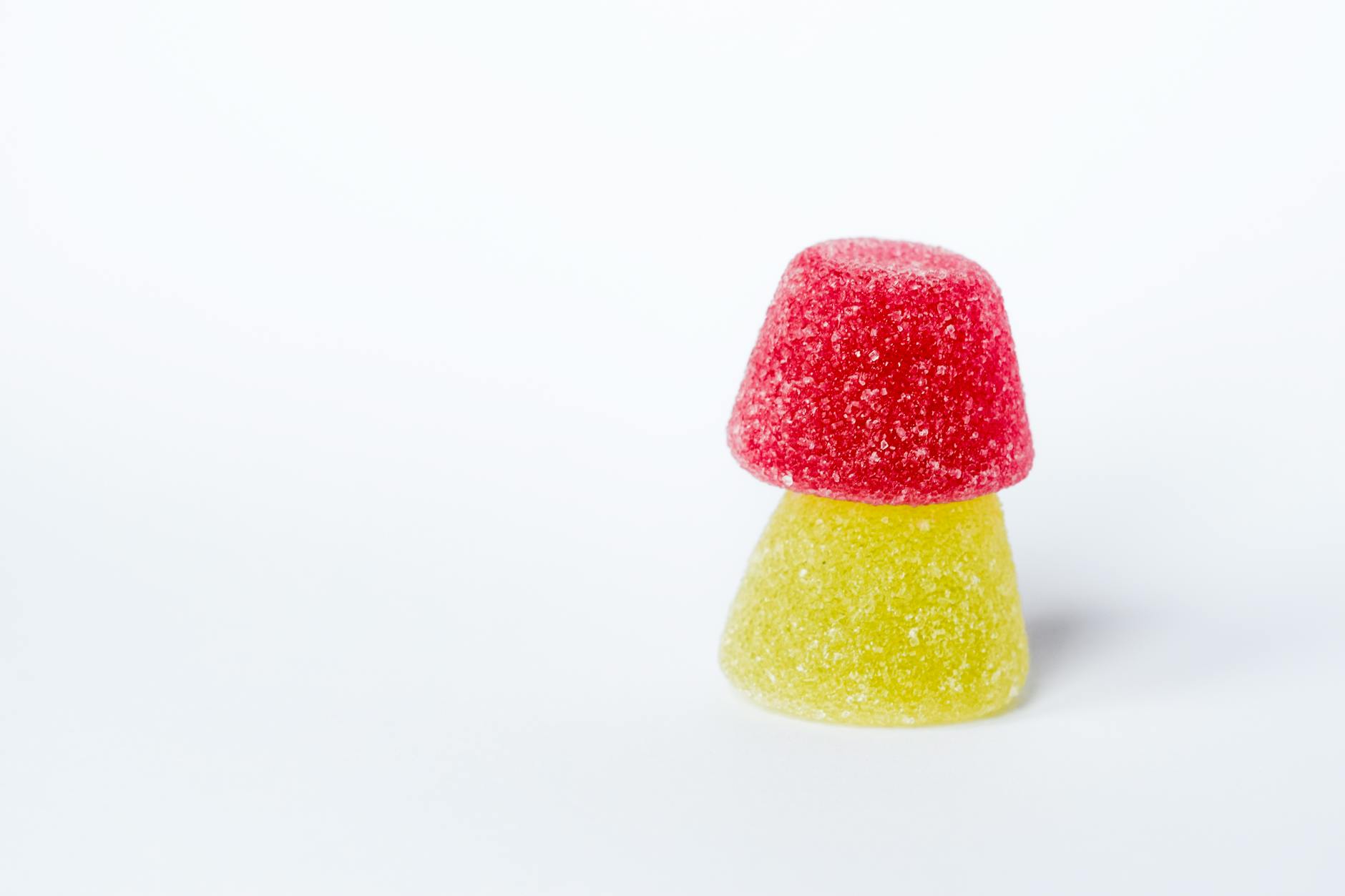 Red and Yellow Gummy Candies