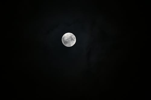 Foto stok gratis awan, bulan, bulan purnama