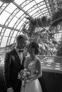 Grayscale Photo of Man and Woman Kissing
