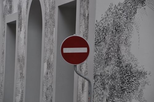 Free stock photo of murals, traffic sign, traffic signal Stock Photo