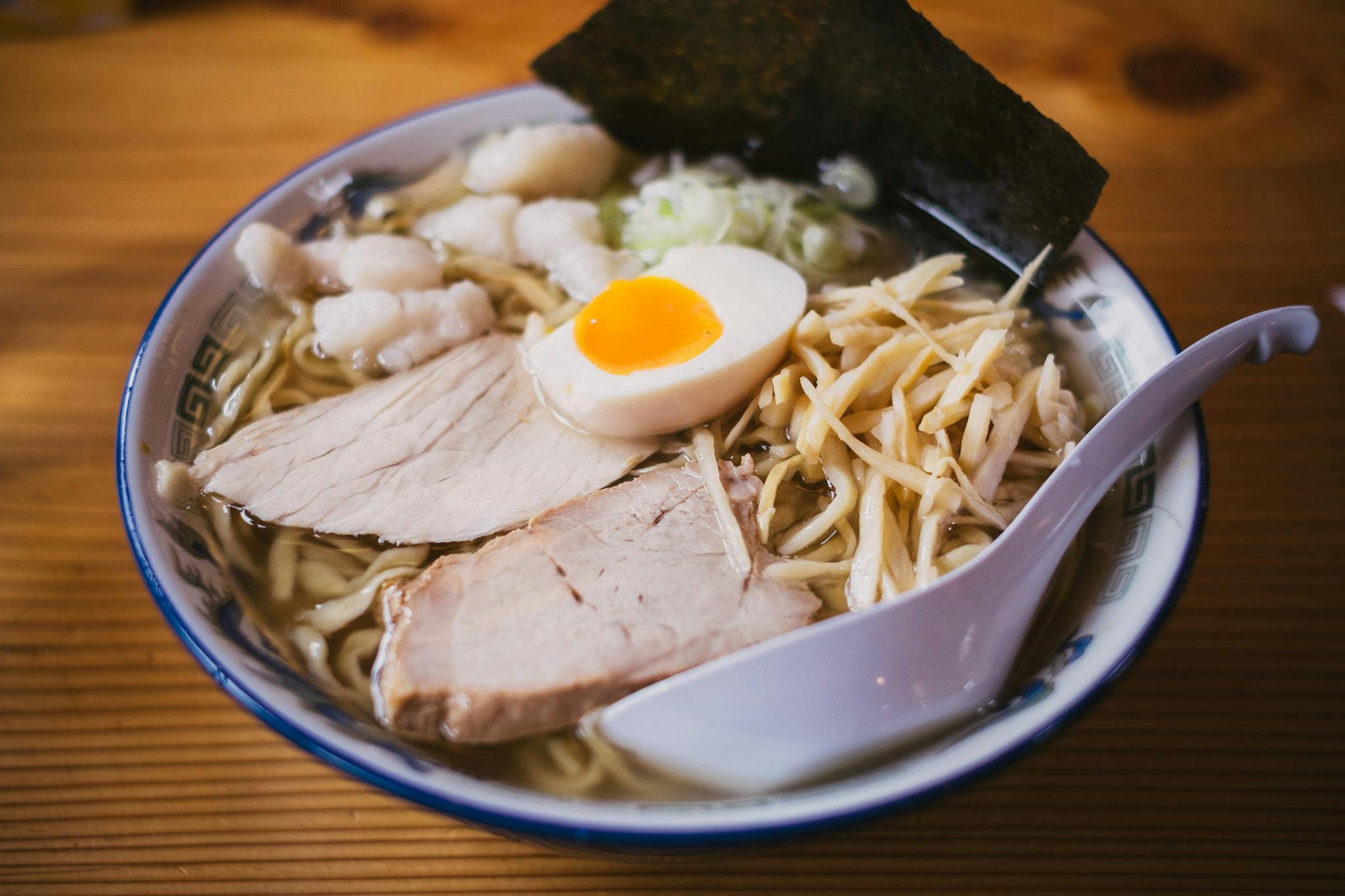 Japanese Ramen Set Meal In A Wood Pan Stock Photo, Picture and Royalty Free  Image. Image 115080052.