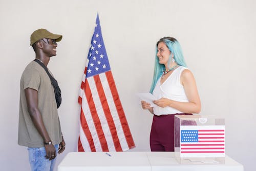 Gratis Fotos de stock gratuitas de bandera estadounidense, democracia, hombre negro Foto de stock