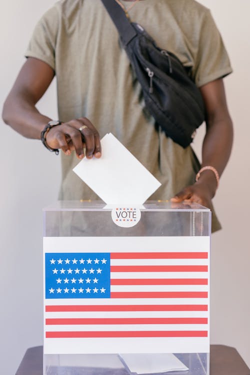 Základová fotografie zdarma na téma americká vlajka, demokracie, hlasování