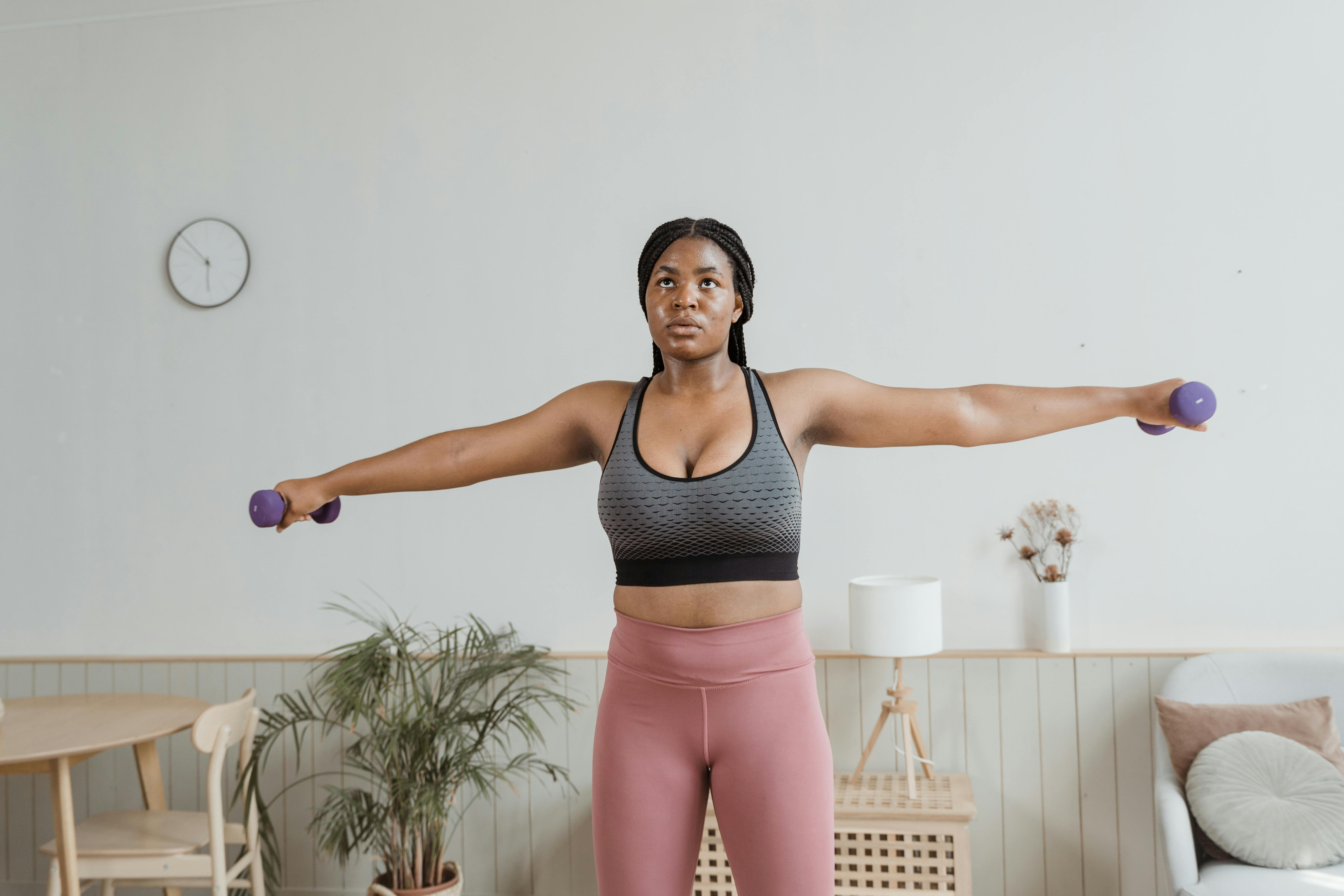 Woman Plus Size in Gym Doing Exercises with Training Apparatus, Stock Image  - Image of happy, beautiful: 105727861