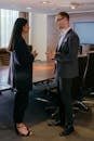 Professionals Talking on a Conference Room