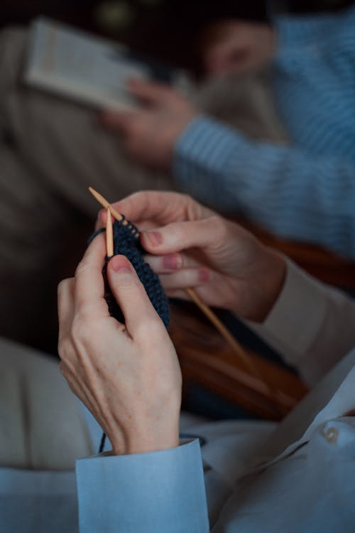 A Person Knitting · Free Stock Photo