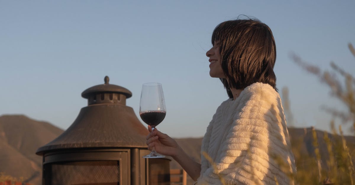 How to hold a large red wine glass