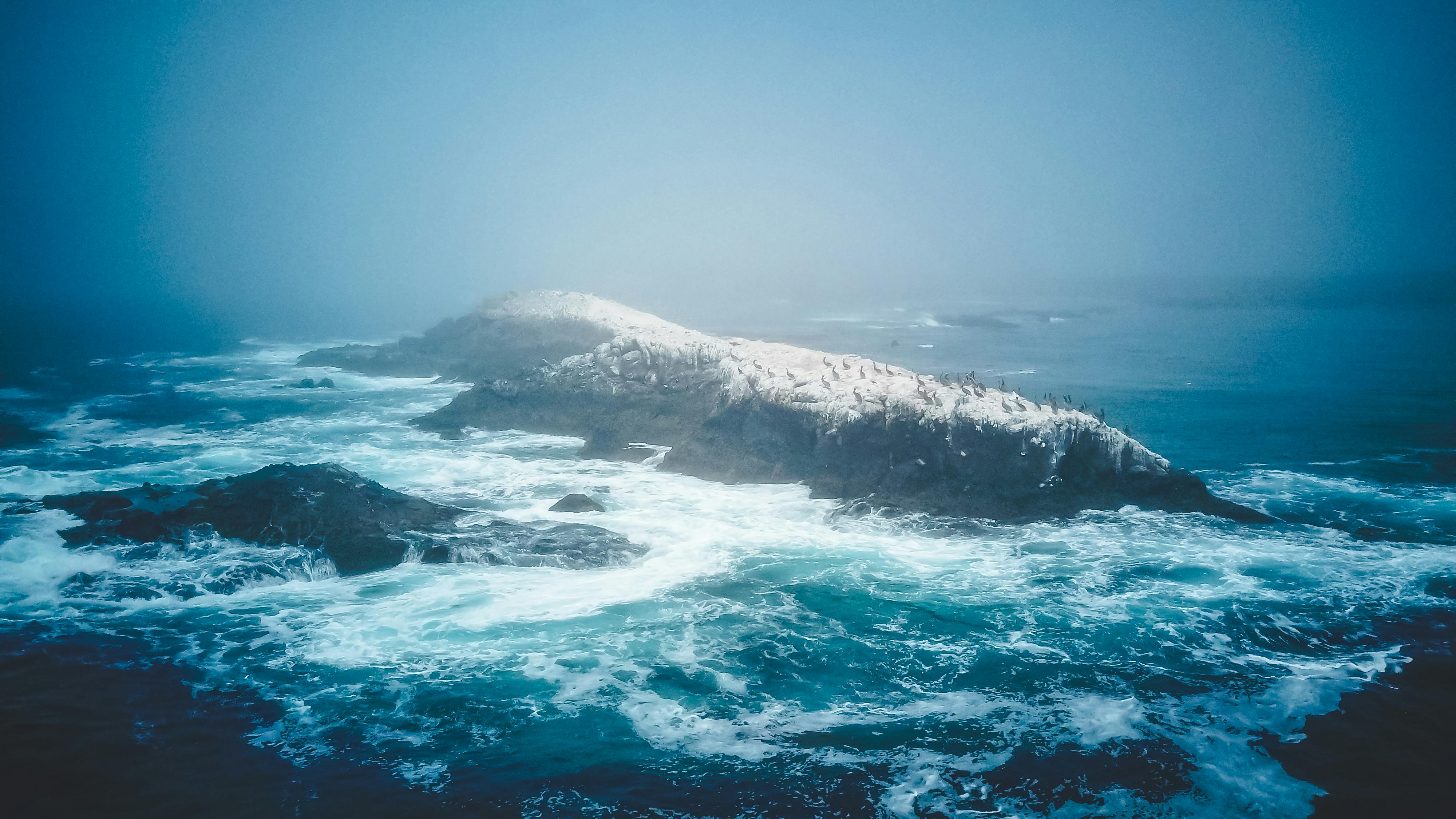 sea landscape mountains nature