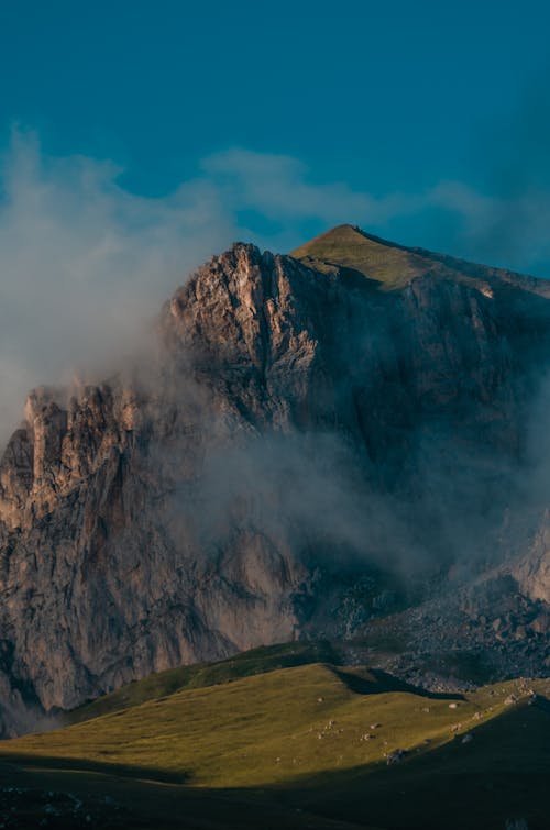 Fog Covering the Mountain View