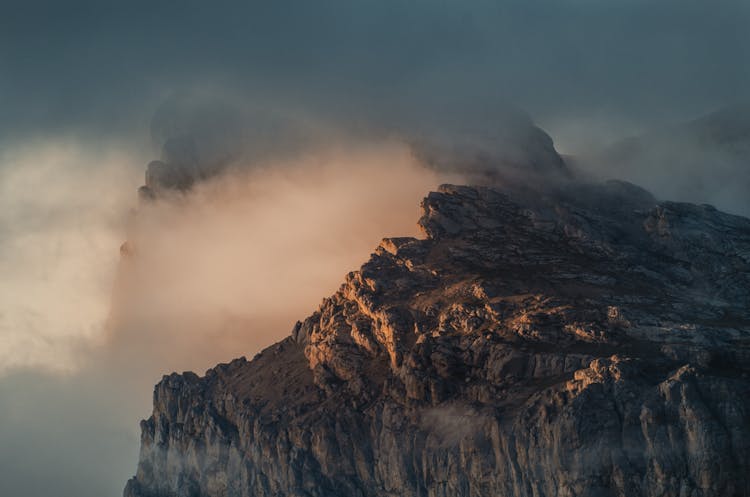 Mist Rolling Through Mountains