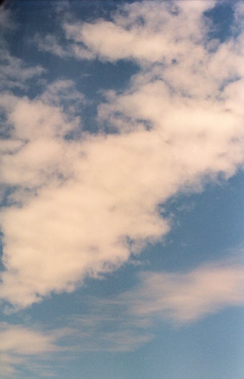 White Clouds and Blue Sky