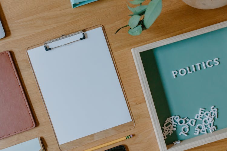 A Blank Paper In A Clipboard