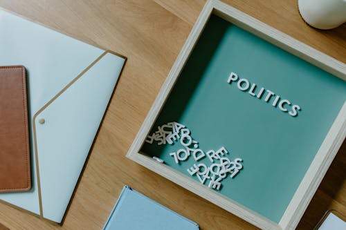 Free The Word Politics in a Box Stock Photo