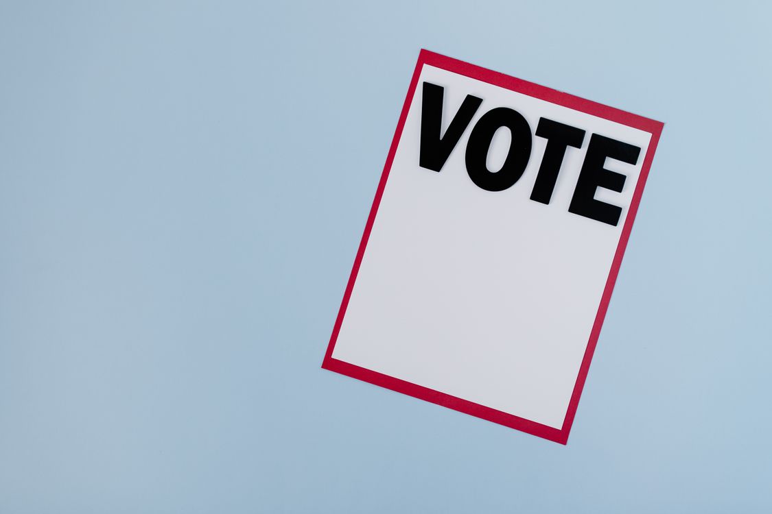 A Vote Sign in Black Letters · Free Stock Photo