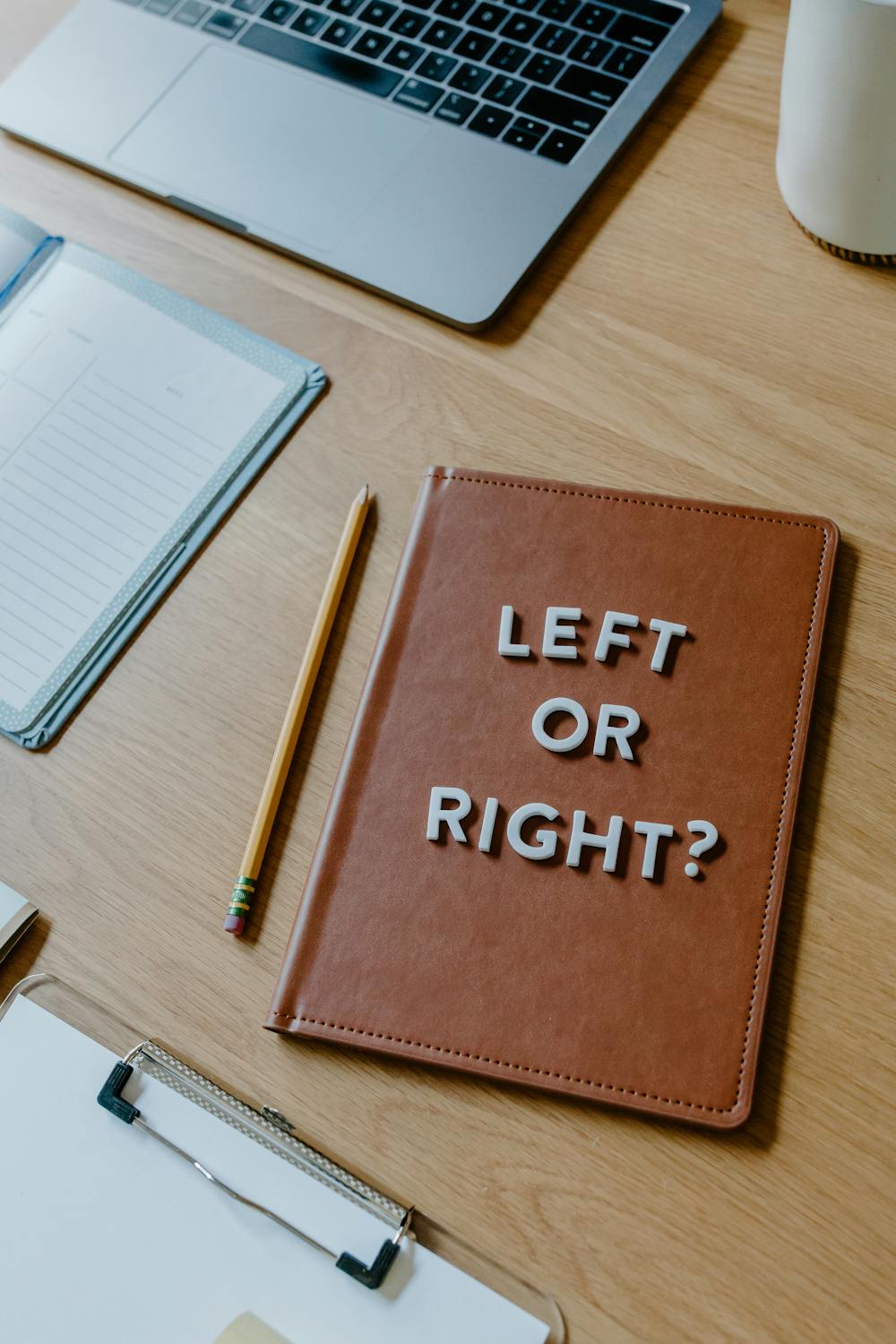 Left or Right Text on Notebook · Free Stock Photo