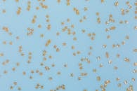 Yellow Stars on Blue Background