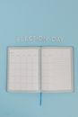 White Graphing Paper With Blue Background