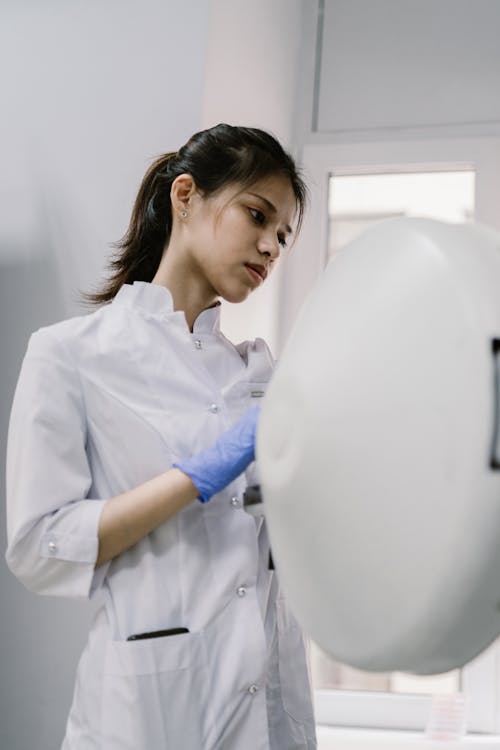 A Woman Working in a Lab