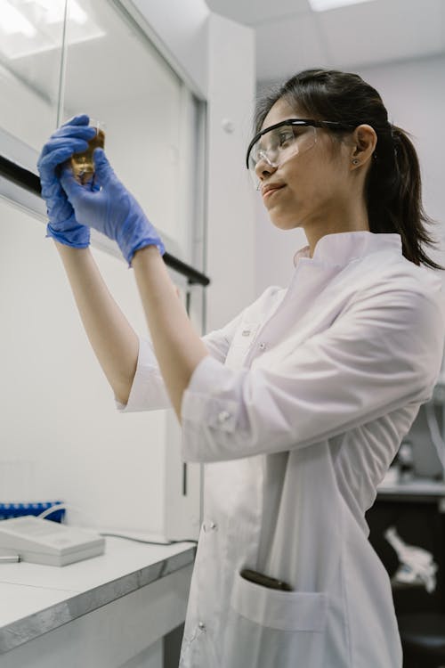 A Woman Working in a Lab