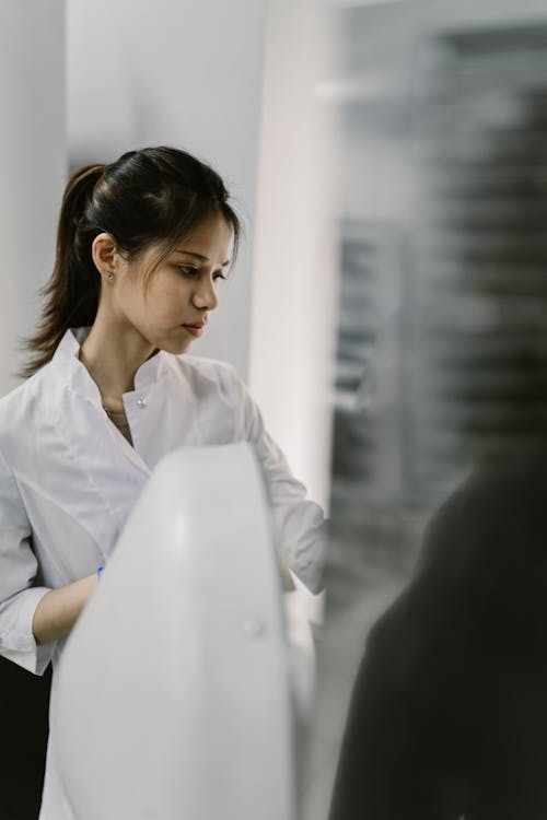 A Woman Working in a Lab