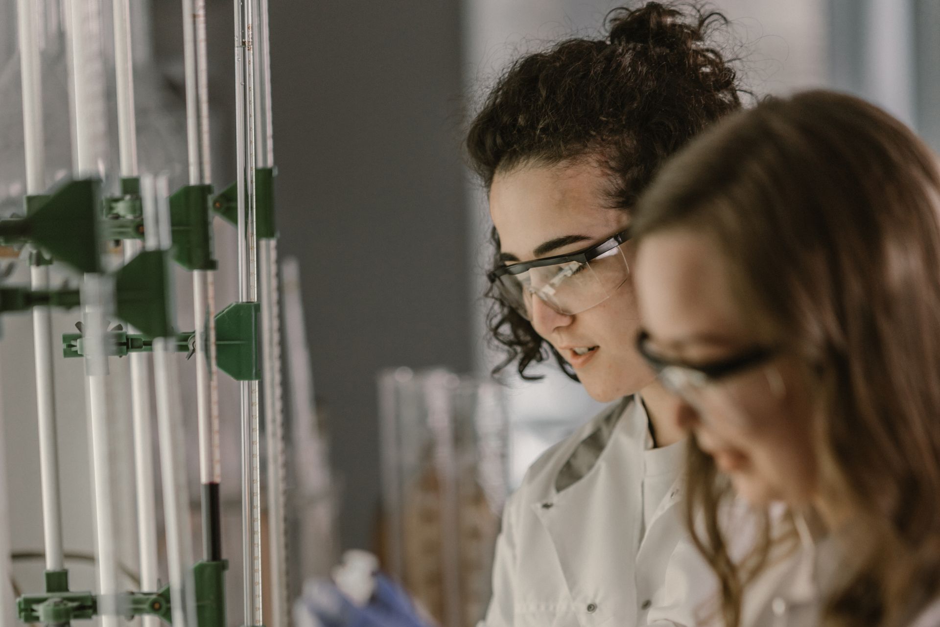 A Woman Working at a Laboratory