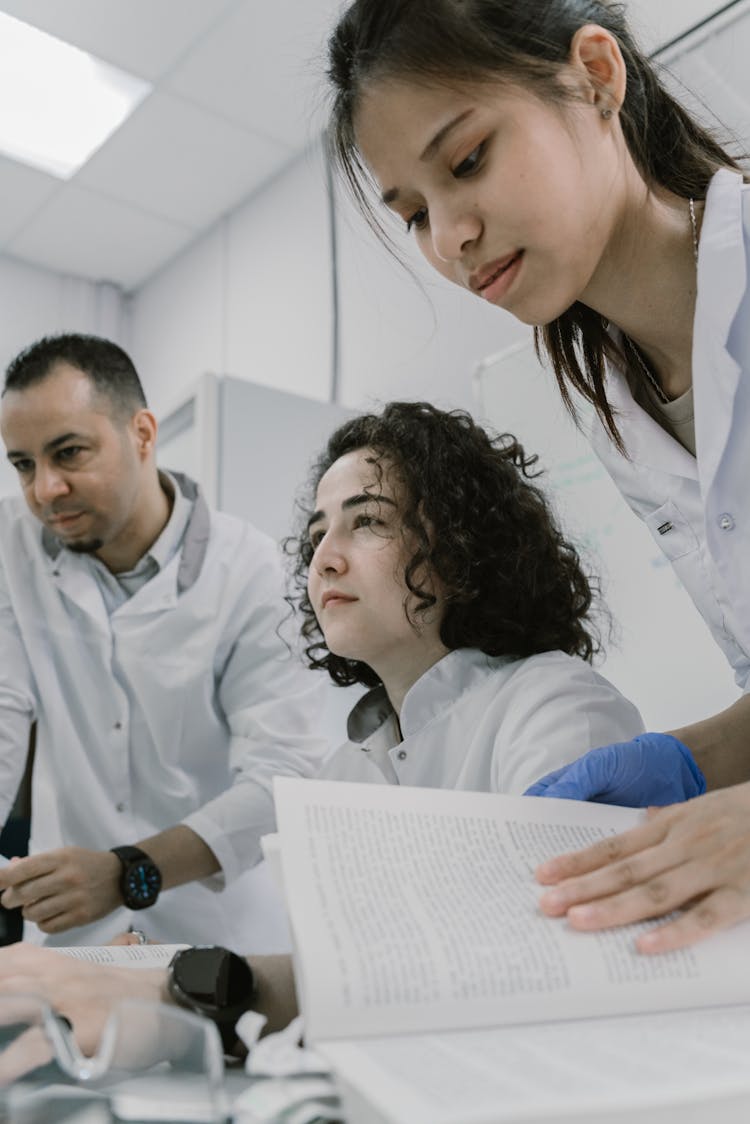 People Wearing Lab Gown