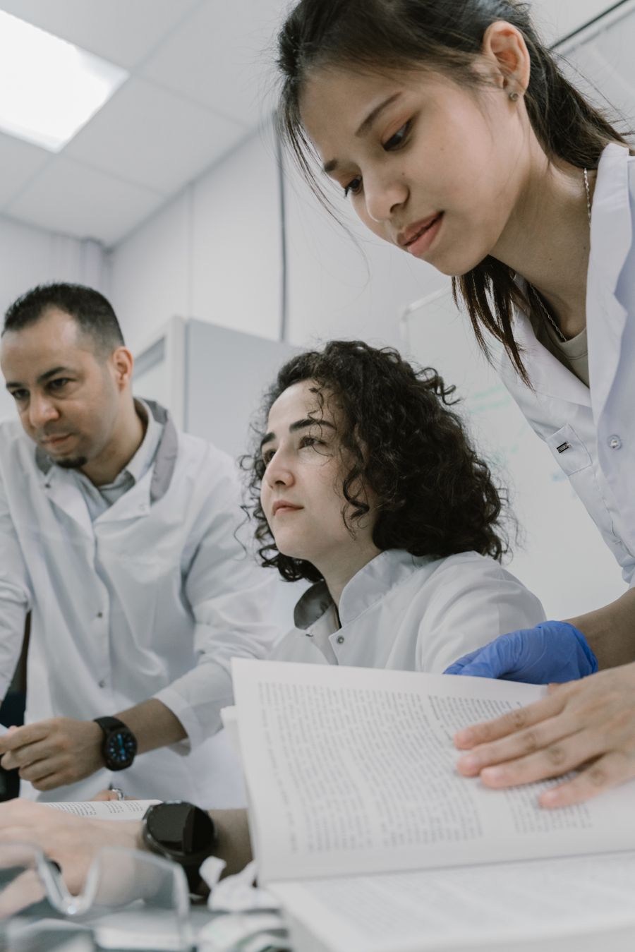 Researchers at work