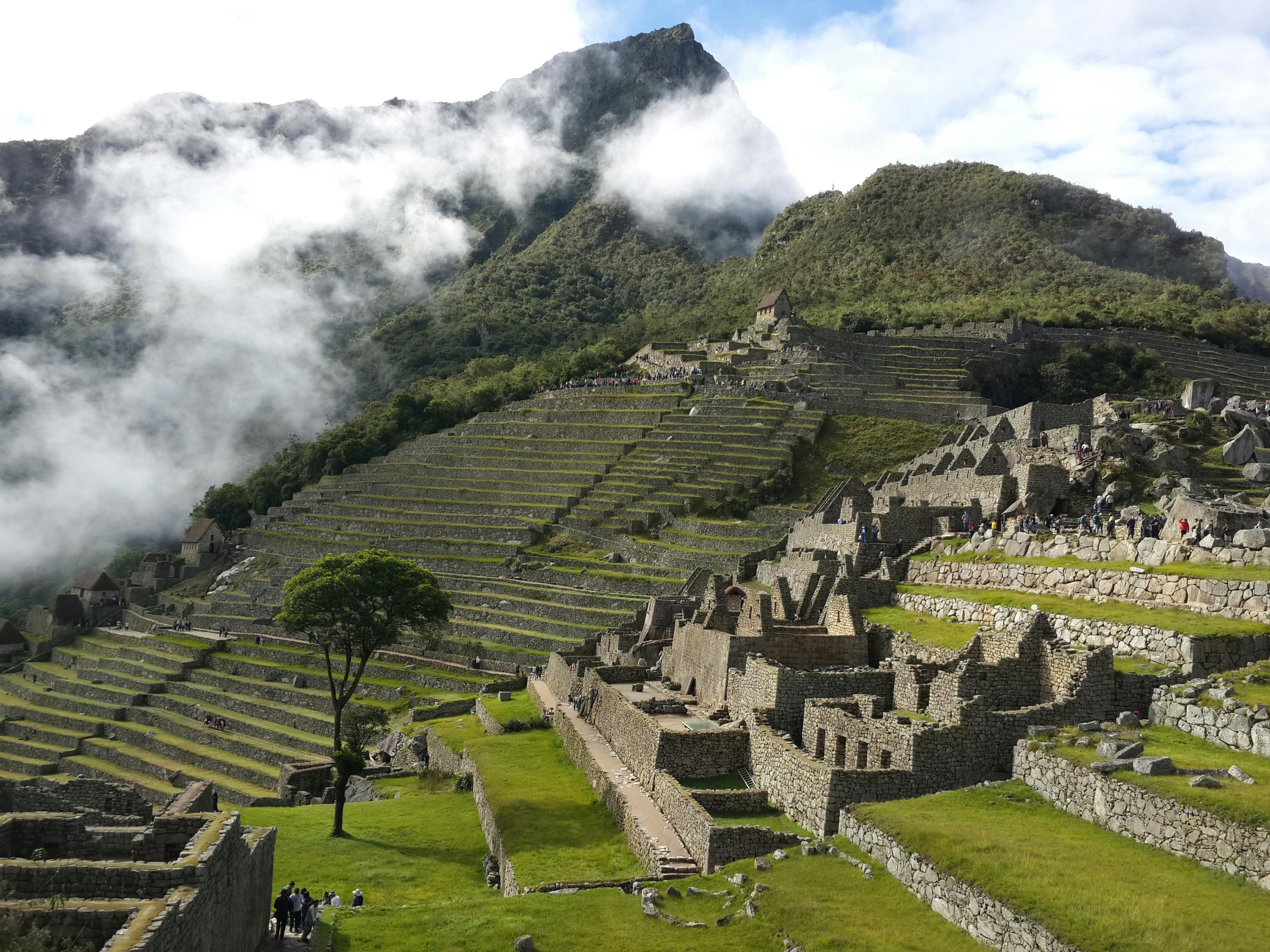 The Inca Civilization Ruins in Ander Mountains Peru