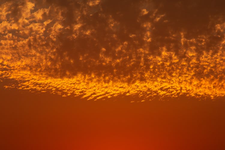 View Of The Sky During Golden Hour