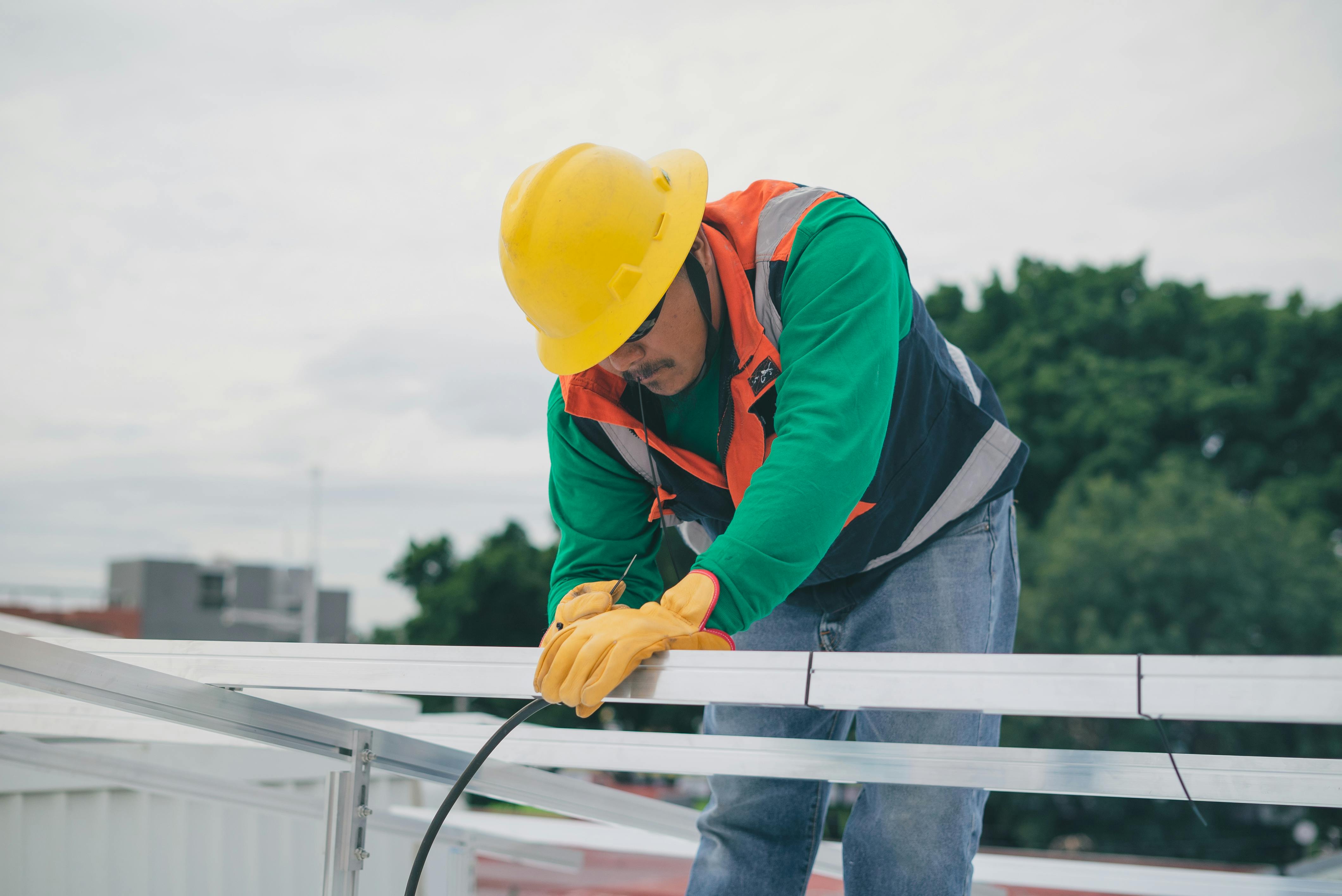 construction worker working on site