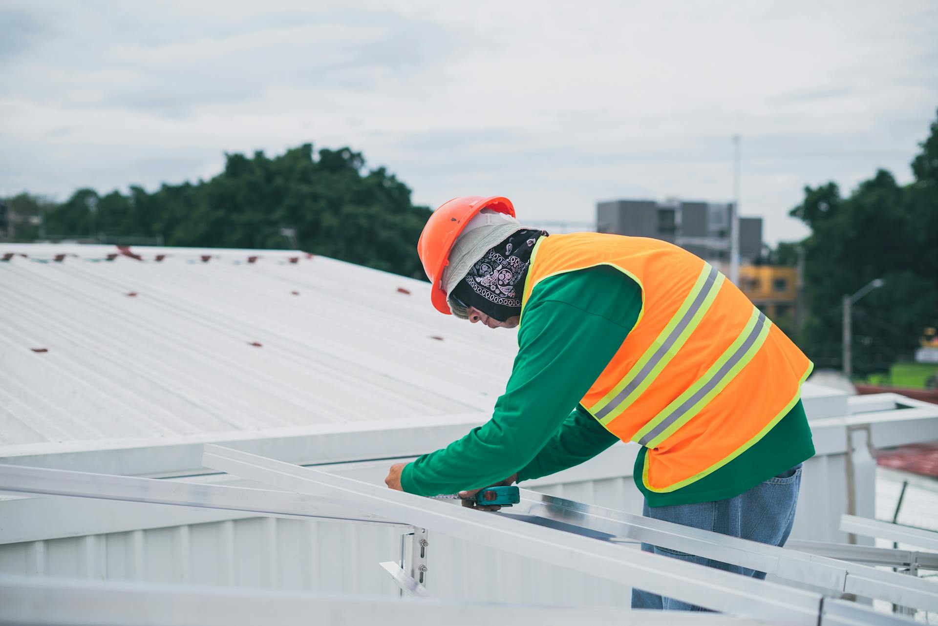 Maintenance Man Working on Site