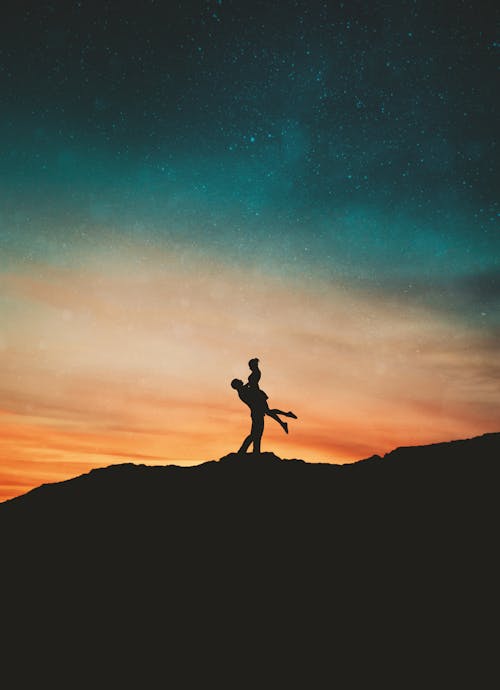 Free stock photo of blue sky, couple, love