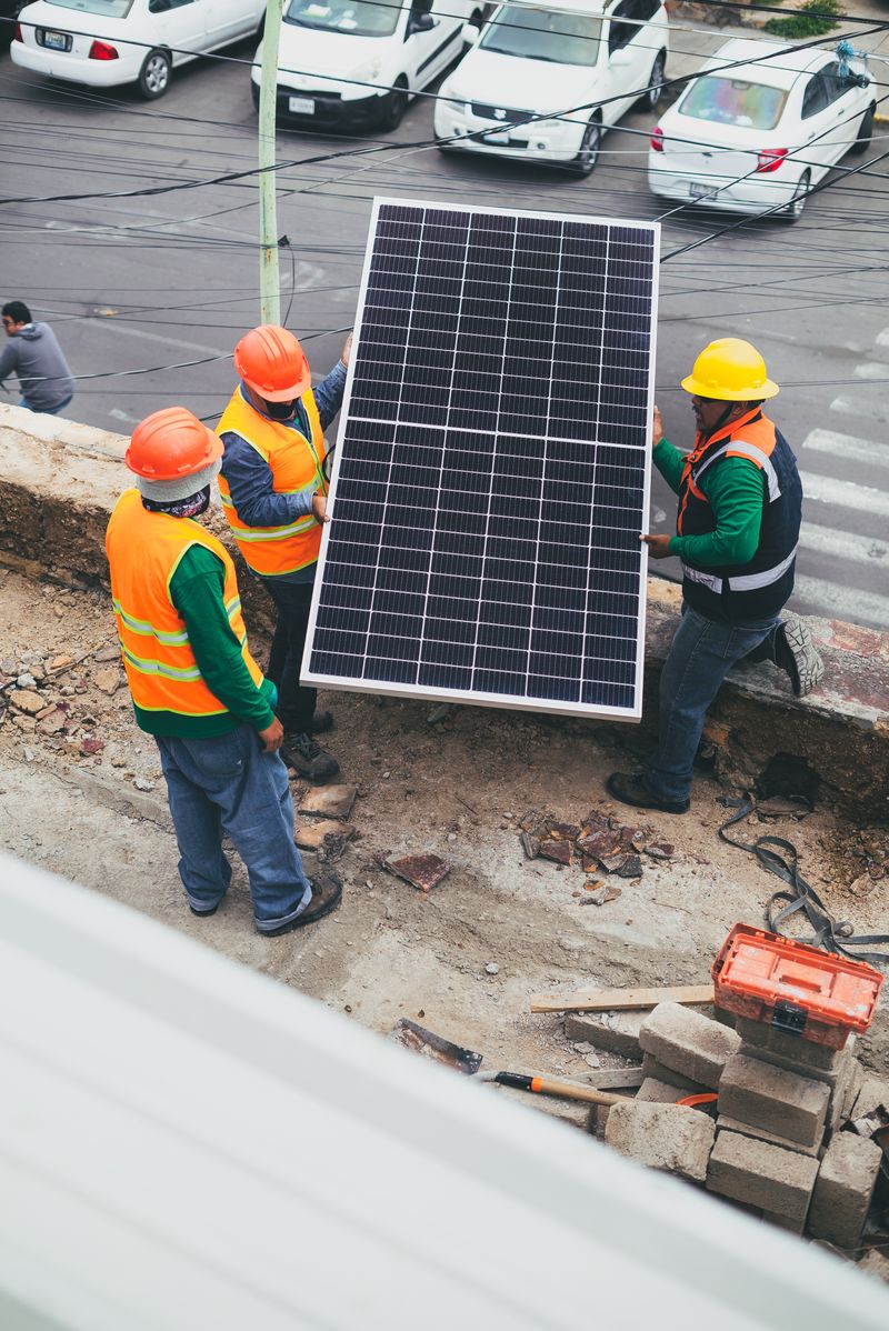 Professional solar installation process