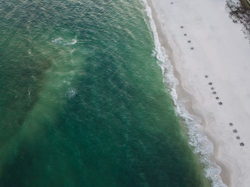 Foto profissional grátis de aerofotografia, agua verde, corpo d'água