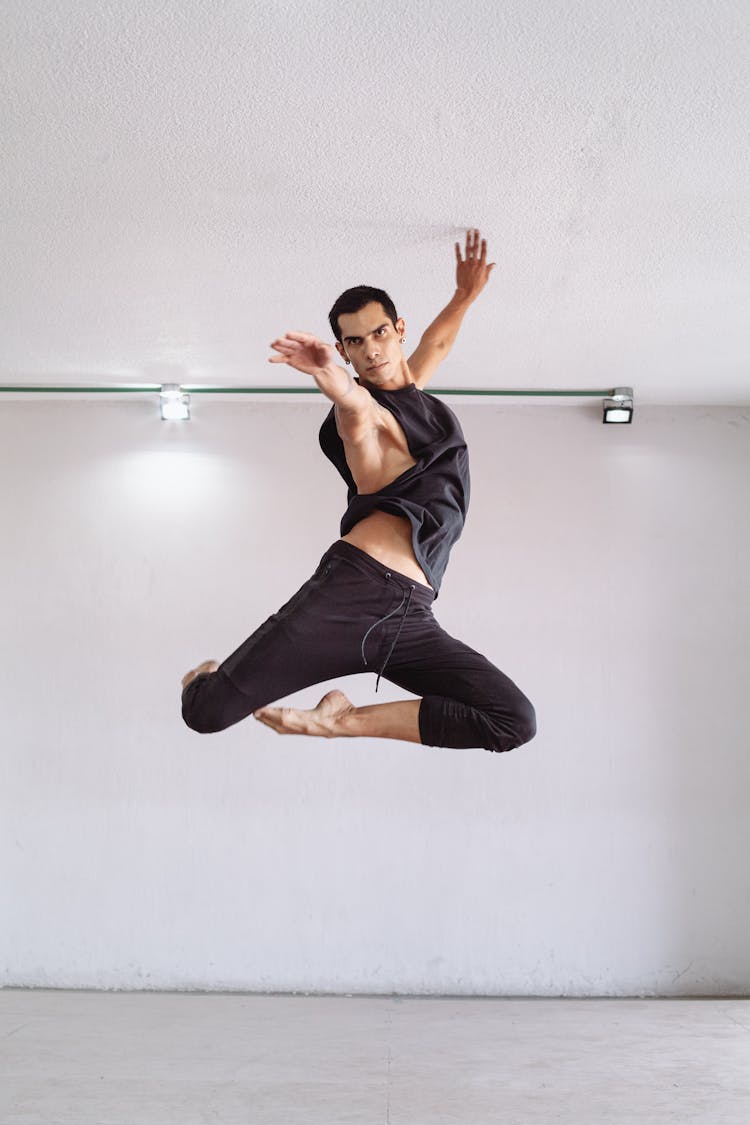 Man Dancing At A Studio