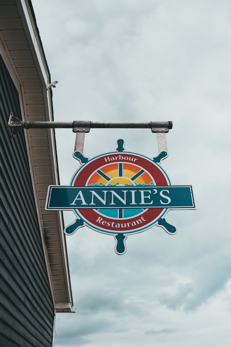 Logo Of Restaurant Under Clouds