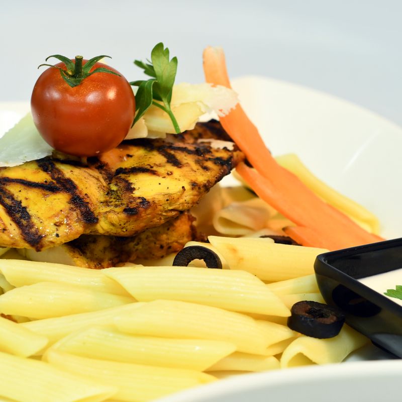 Baked Penne with Chicken and Sun-Dried Tomato Cream